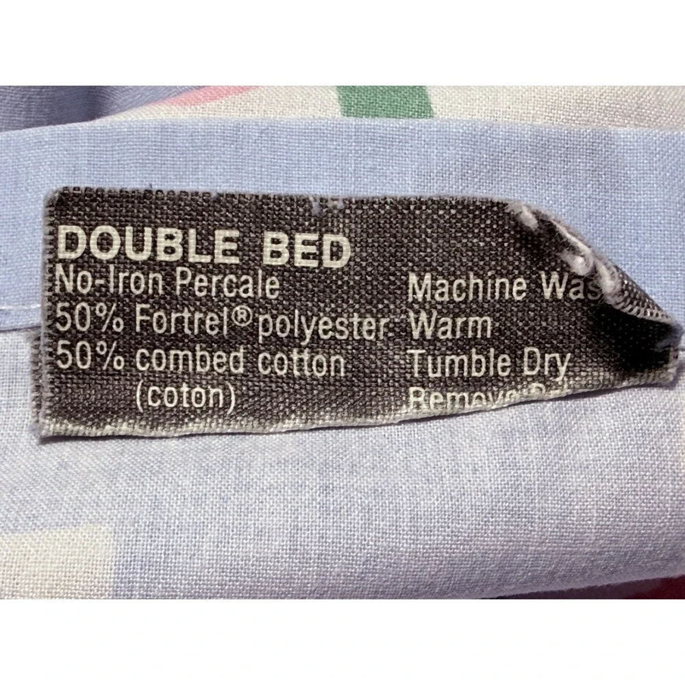 Vtg Marimekko‎ Nurimikko Sheet Set 4pc Double/Full Floral Flowers Pink Dan River